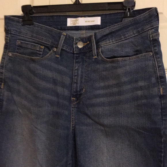 Levi Strauss signature gold jeans mid rise skinny women’s size 12 slim - Picture 2 of 6